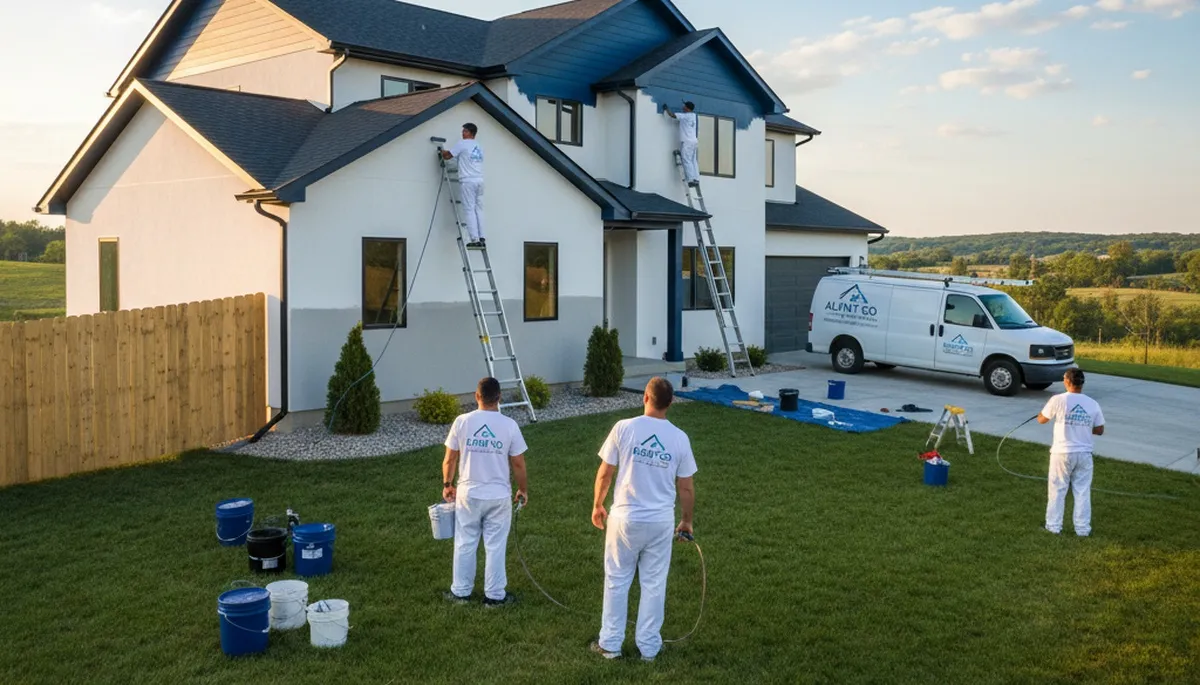 House painting service in Des Moines, IA by professional painters for interior and exterior homes
