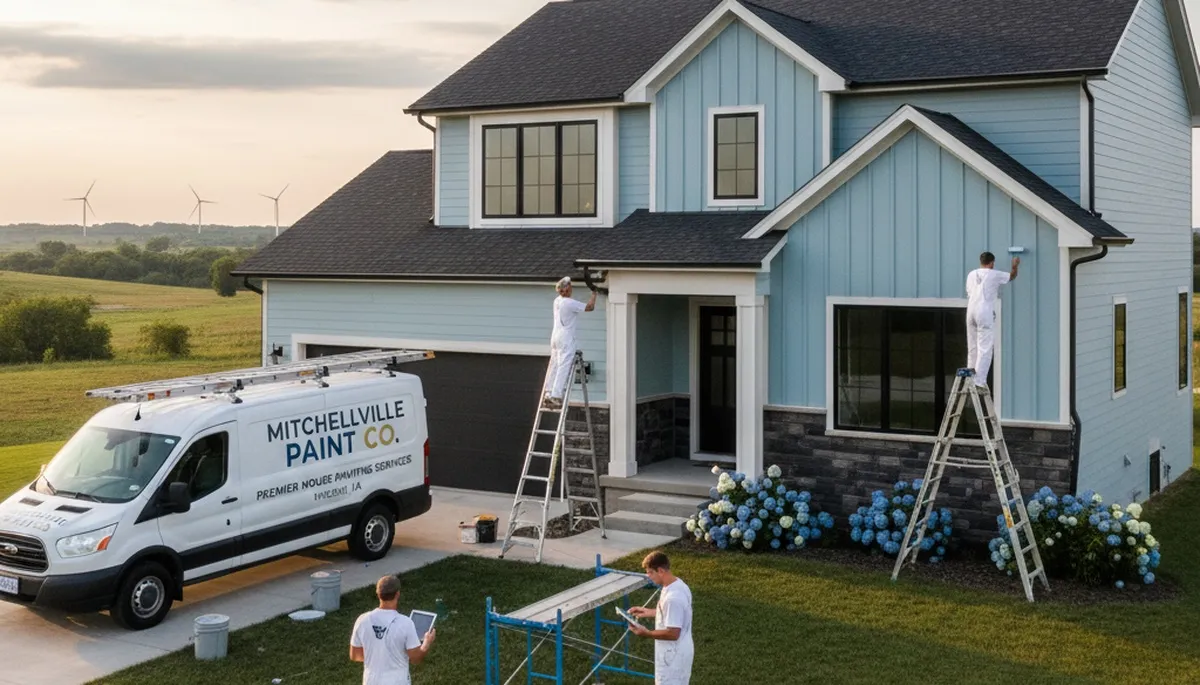 House painters serving Des Moines, IA, for professional interior and exterior painting services