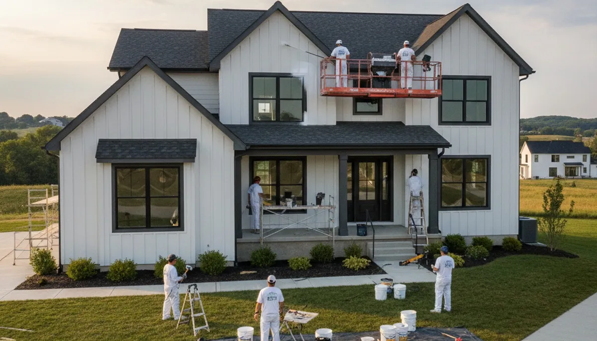 House painters in Des Moines, IA providing professional residential painting services