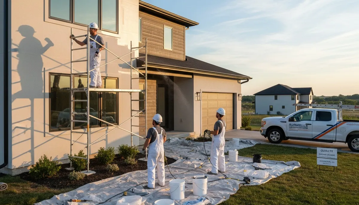 House painting service in Des Moines, IA by local painters for residential exterior and interior projects