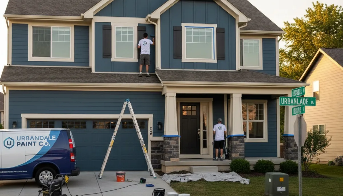 Professional house painters in Des Moines IA providing exterior home painting services