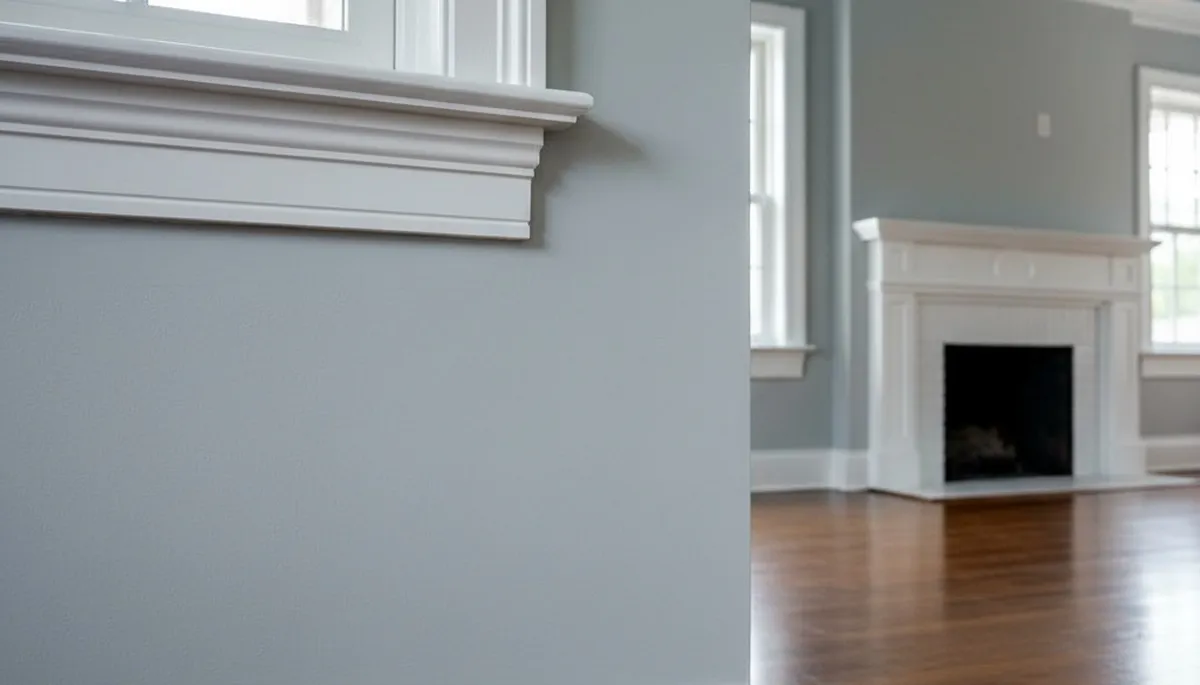 Professional interior trim painting with crisp edges in a Des Moines, IA home by expert house painters
